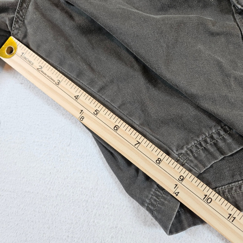 Wrangler Hero Originals Cargo Shorts Mens 36 Black Faded Cotton Relaxed Utility - Picture 9 of 11